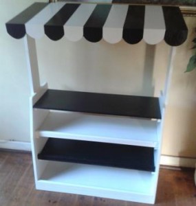 Grocery stall can be painted in any  of  our colour combinations.