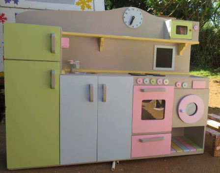 Group D - our largest unit painted in grey with pastel doors
